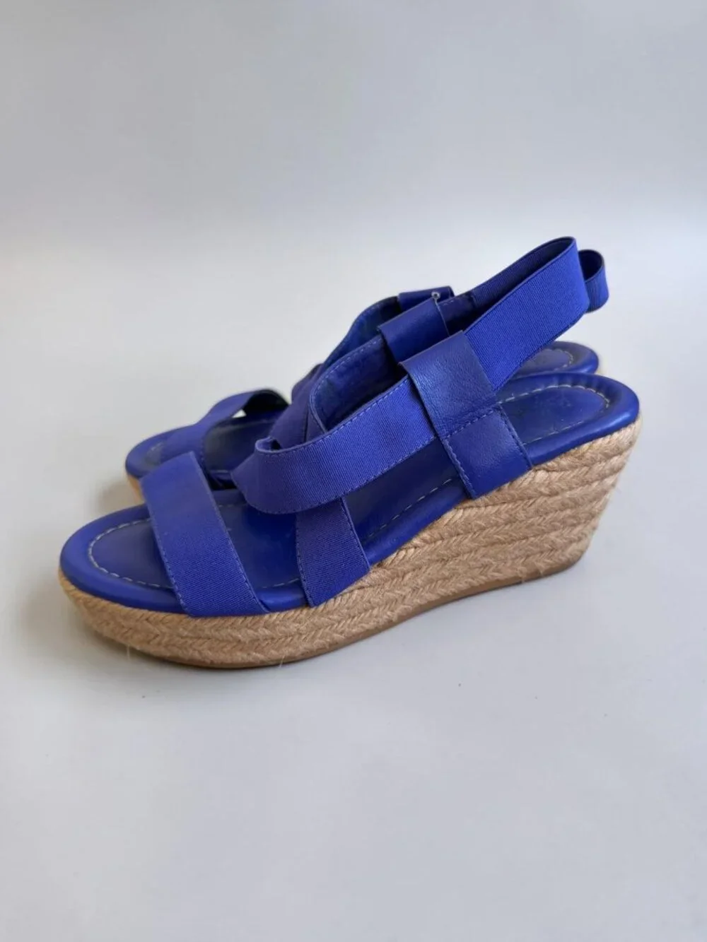 BODEN Purple Wedge Sandals Size 38 / US 8